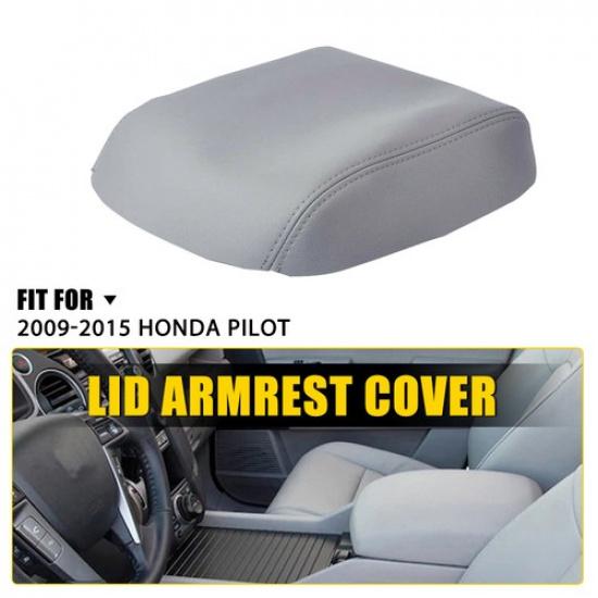 Fits 2009-2015 Honda Pilot Center Console Lid Armrest Replacement Cover Gray