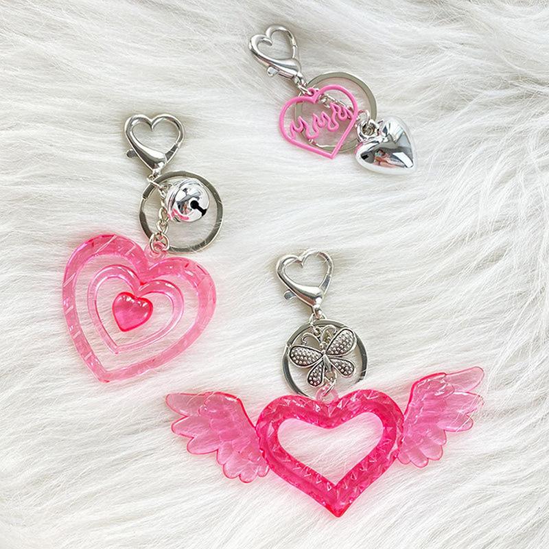 Pink Y2K Phone Charms Pendant Kawaii Key Chain For Bag Cute Accessories Keychain
