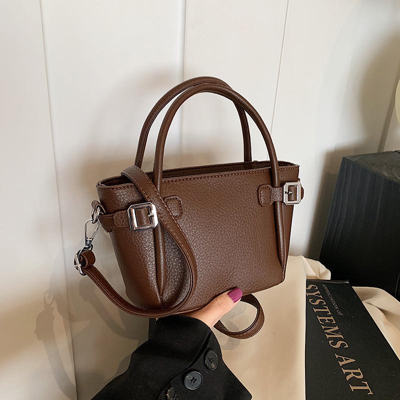 IELGY High-End Retro Autumn Winter All-Match Messenger Bag Fashion Portable Bucket Bag