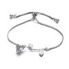 Pull Fresh Push Little Rose Bracelet Valentines Day Birthday Gift Hand Jewelry