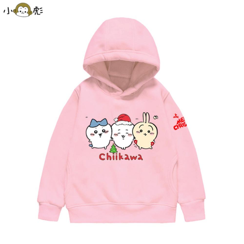 Children's Autumn and Winter Christmas Joint Jiyi Kawa Hooded Sweatshirt Printed Boys and Girls Children's Casual Pullover