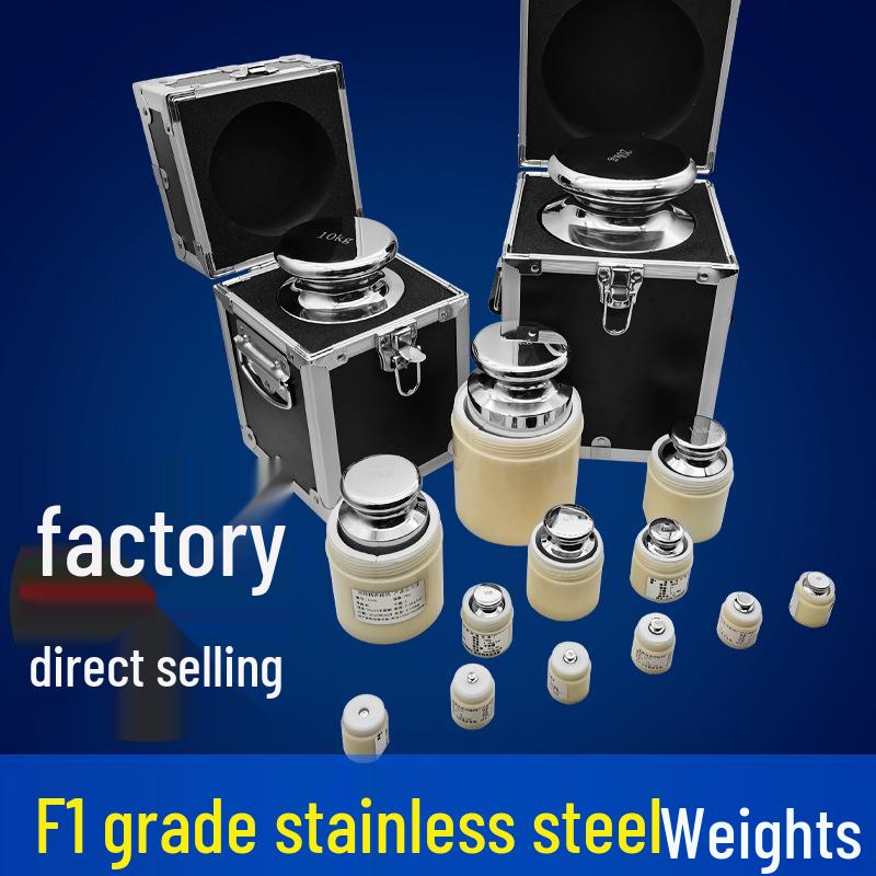 

Stainless Steel Calibration Weight Set: 100g, 500g, 1kg - F1 Grade for Electronic Scales F1 Grade Stainless Steel 1g