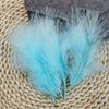 50Pcsdiy Color Feather Full Fleece Turkey Feather Clothing Antique Headdress Pet Toy Handicraft Decoration