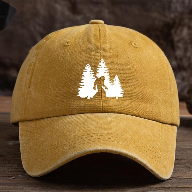 Gorilla print baseball cap, unisex outdoor hat, fashionable and versatile duckbill cap trend