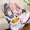 Puella Magi Madoka Magica Maid Flannel Blanket, Anime Madoka Homura Soft Throw Blanket for Sofa Bed