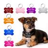 Benutzerdefinierter Text Hundemarke Knochenform Personalisierte Text Hundemarken Lasergravur Anti-Verlust Anhänger Adresse Personalisierter Name Haustier-ID-Tag