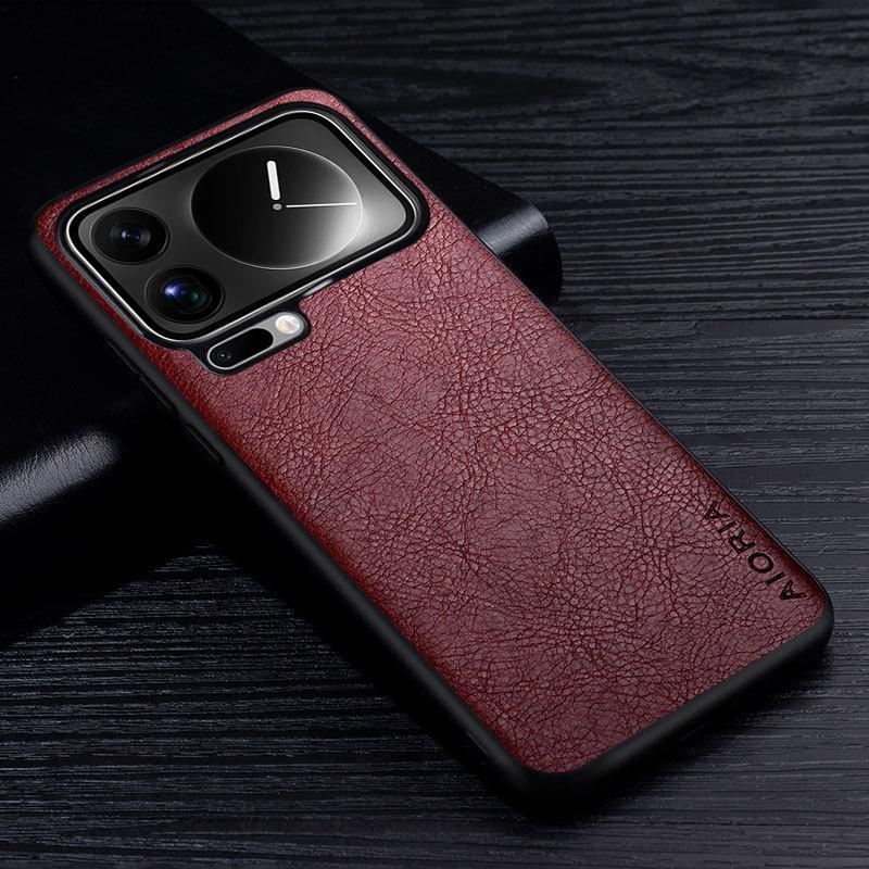 Luxury Leather Case For Xiaomi 17 Pro Max Ultra Premium Business Style Retro Litchi Pattern Back Cover for Xiaomi 17 Ultra case