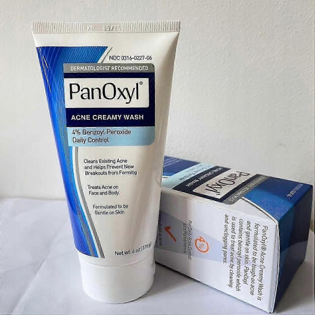 Panoxyl Acne Foaming Wash Benzoyl Peroxide 4% 170g, Deep Cleansing Face Wash for Acne Prone Skin, Oil Control & Pore Treatment