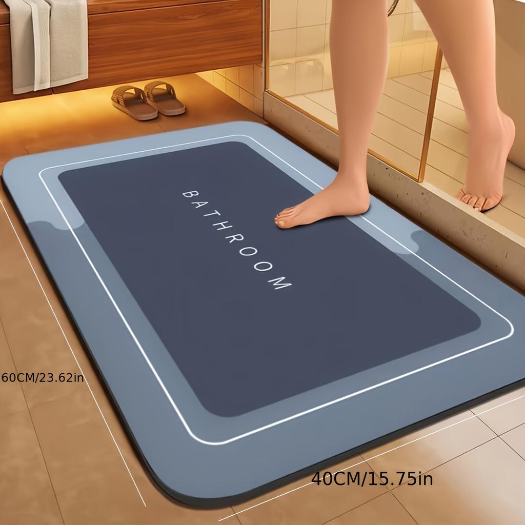 Modern Minimalist Bathroom Mat Soft Diatomaceous Earth Entrance Mat Absorbent And Non Slip Bathroom Floor Mat Toilet Door Mat