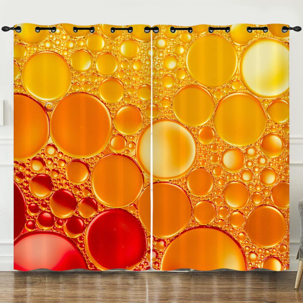 Curtain Dew 3D Digital Printing Blackout Curtain Punching