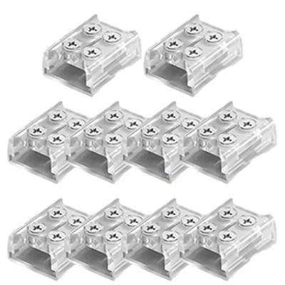 10Pcs 2P 8MM 10MM LED Strip Connector Screw Fixing Connection Connector Terminal LED Strip Light Wire Connection