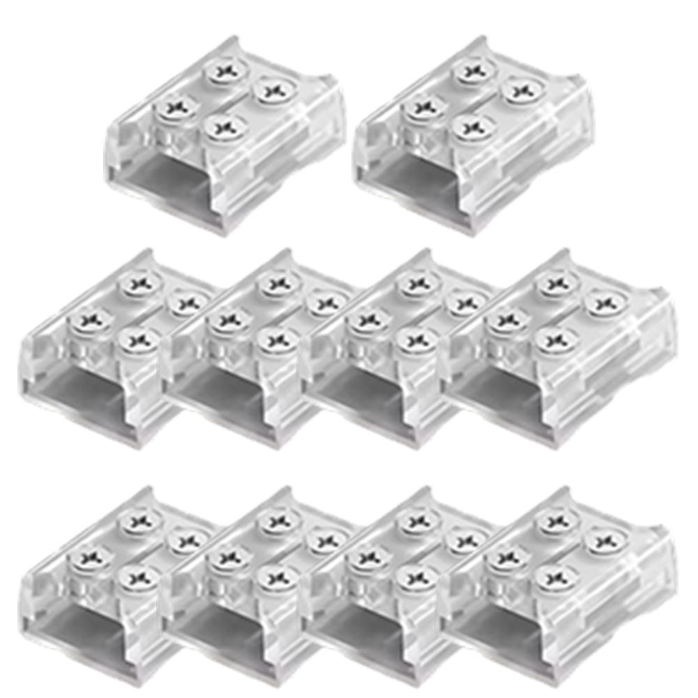 10Pcs 2P 8MM 10MM LED Strip Connector Screw Fixing Connection Connector Terminal LED Strip Light Wire Connection