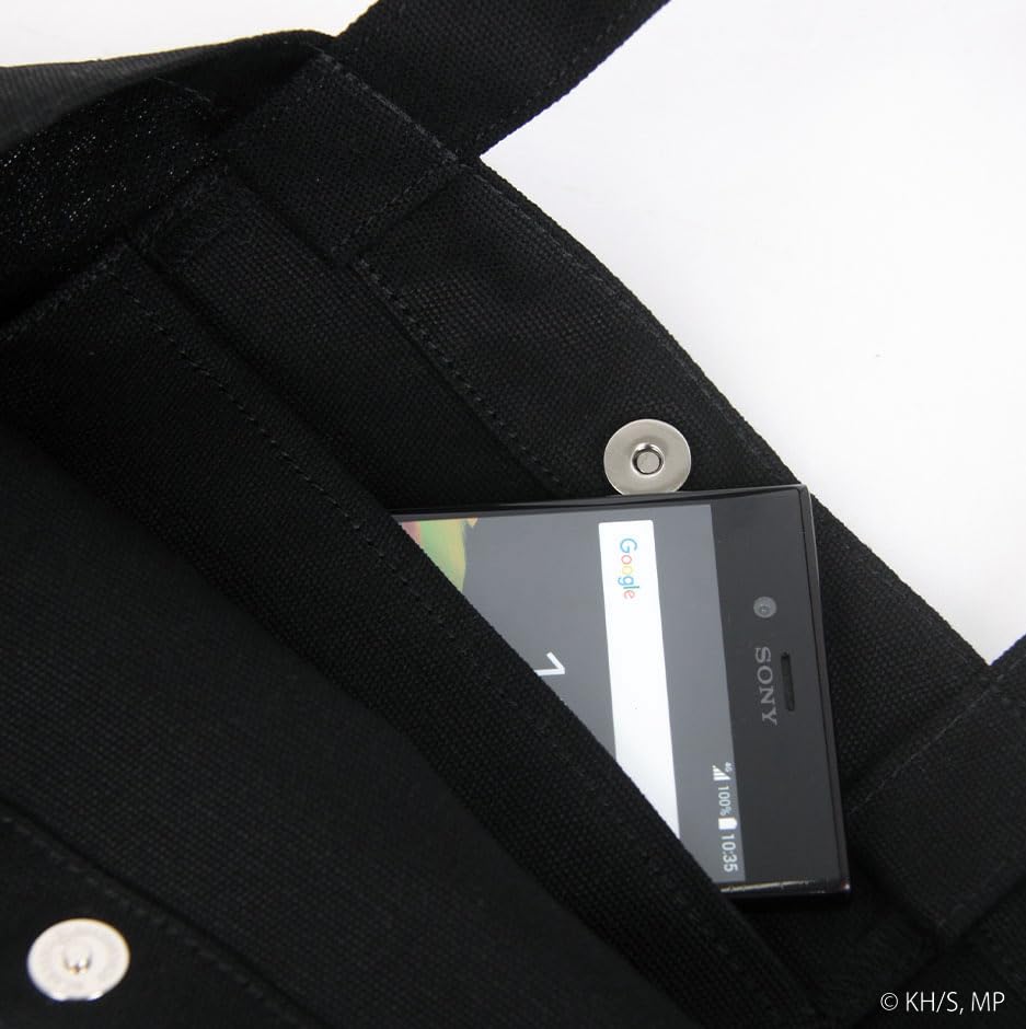 My Hero Academia Crack Print Canvas Tote Shinsou Hitoshi X Aizawa Black Bag, Shota, ODHA24,