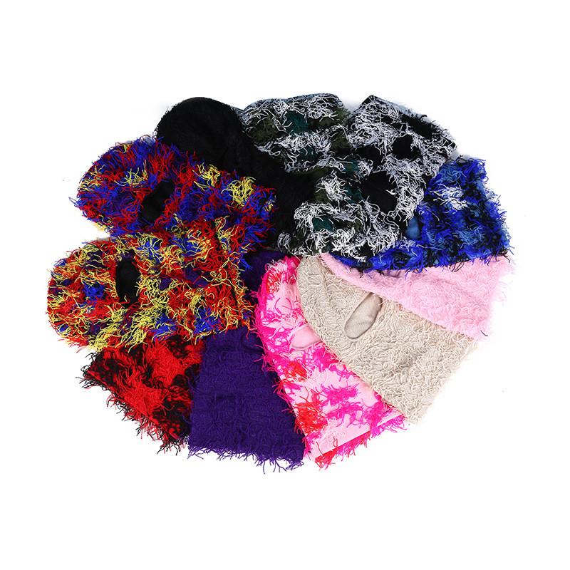 Passamontagna Invernale Lavorato a Maglia Mimetico Cappello Unisex Caldo Antivento Copricapo Per Uomini Donne
