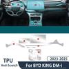 Film de Protection PPF pour BYD KING DM-i 2025 2024 Accessoires Intérieurs TPU Transparent Panneau de Levier de Vitesse Console Centrale GPS Sticker