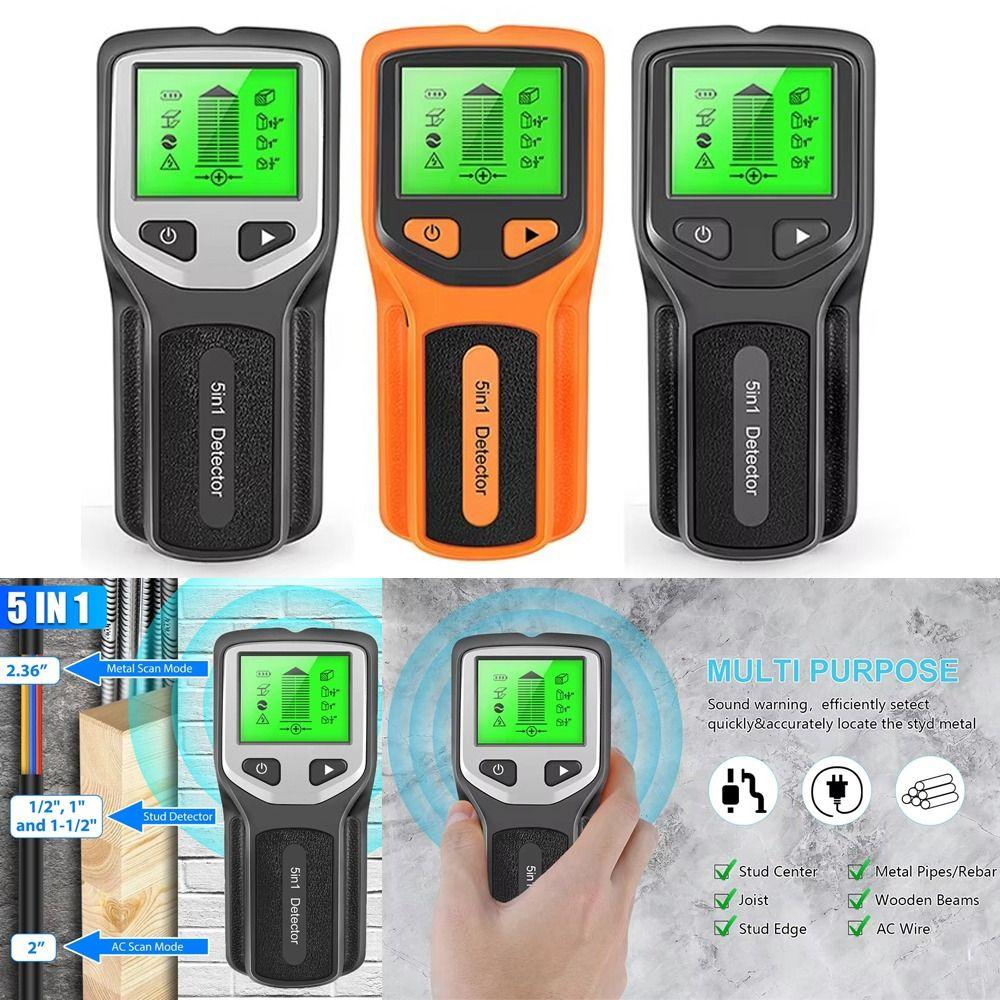 5 In 1 Wall Detector LCD Display Multifunctional Wire Pipe Power Scanner Precise Positioning Instrument Smart Sensor