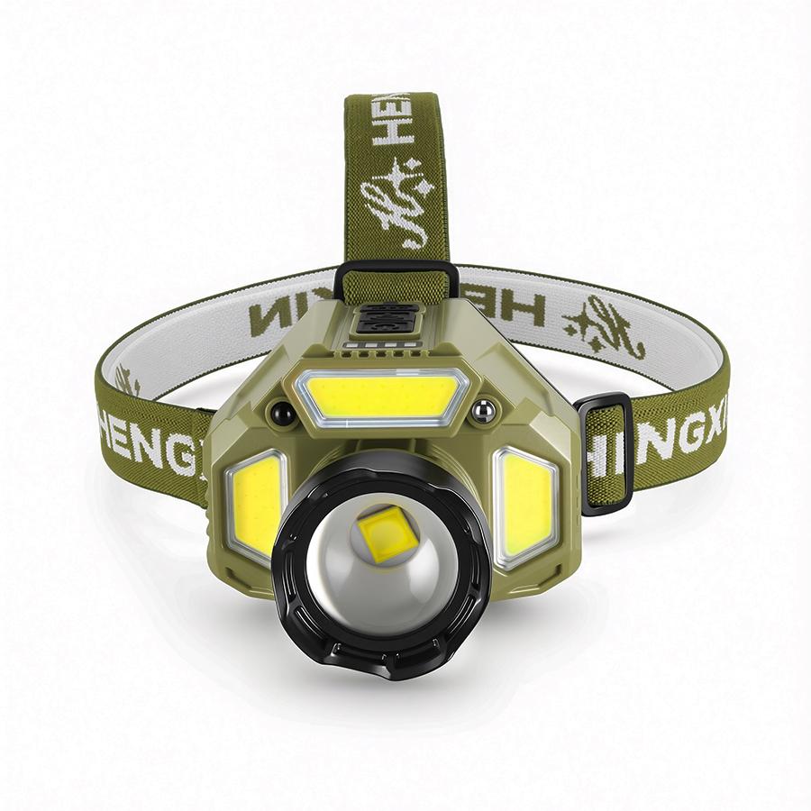 2026 New Powerful LED Headlamp IR Sensor Headlight USB Rechargeable COB Work Light For Camping Hiking Fishing