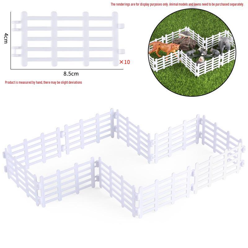Creative Simulation Fence Set for Farm, Ranch, Zoo, or Sandbox Decorations