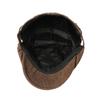 Corduroy Cap Men's Solid Color Retro Peaked Cap Winter Newsboy Caps for Men Thick Cap Old Man Cap Painters Hats