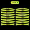 Car Wheel Hub Reflective Stickers Tire Rim Luminous Accessories for FIAT Abbas 500 Grande Stilo Freemont Punto Astra Bravo Ducato