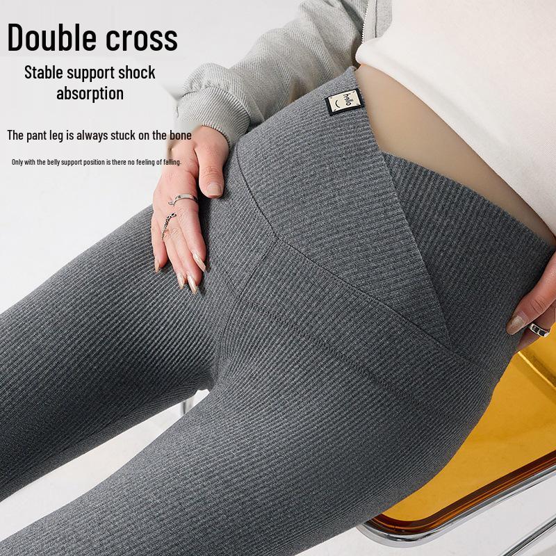 

Comfortable High-Waist Maternity Yoga Pants with Cross Waist for Spring and Summer Extra Large