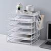 Stackable File Storage Rack Single Layer Magazine Holder Letter Tray Organizer  Home