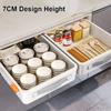 Kitchen Drawer Storage Shelves With Slide Rails Pull Out Cabinet Organizer Storage Tray Spice Bottle Storage Rack Space Saving