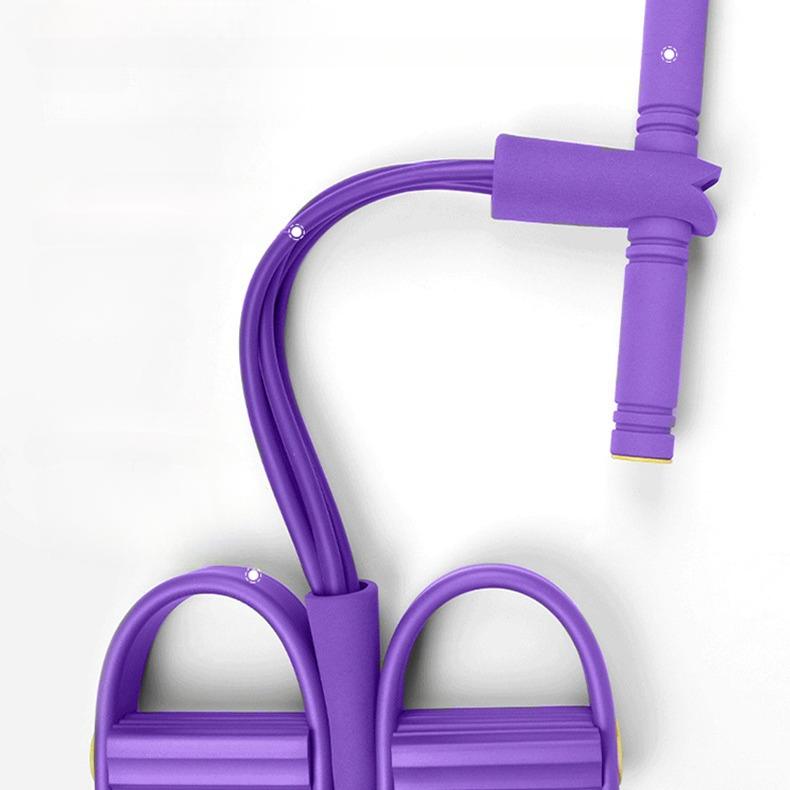 Slip-on Pull-on Sit-up AIDS Lean Belly Fitness Yoga Home Four-Tube Slip-on Pull-on Pilates Rope Multifunctional Yoga Home  Resistance Band1PCS