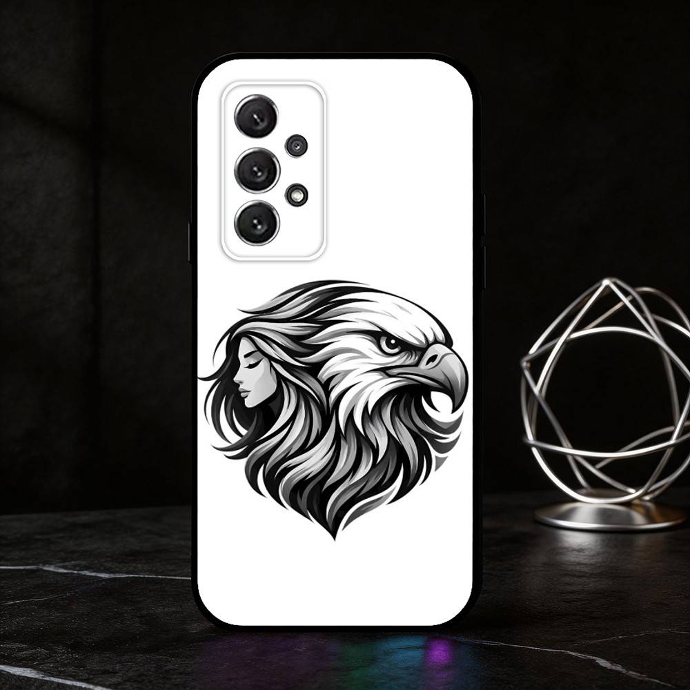 

B-bald eagle phone Case For Samsung S25,24,21,22,23,30,Ultra,20,Plus,Fe,Lite,Note Soft Black Cover Samsung S225G