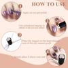 3D Doppelkopf-Nägel Französische Form Starker Cat-Eye-Magnet Nagelkunst Gel-Nagellack Magnetischer Effekt Maniküre Zubehör Werkzeugset
