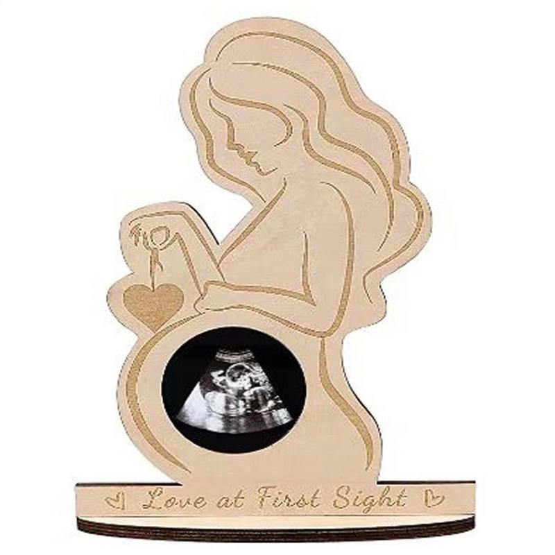 Baby Ultrasound Photo Frame Sonogram Picture Frame Pregnancy Gift Baby Announcement Keepsake For Couples New Moms Dady