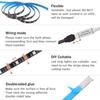 5V LED Strip Lights RGB 5050 3AA Battery Powered Flexible LED Light Strip with Remote Control for TV Backlight Bars Cabinets