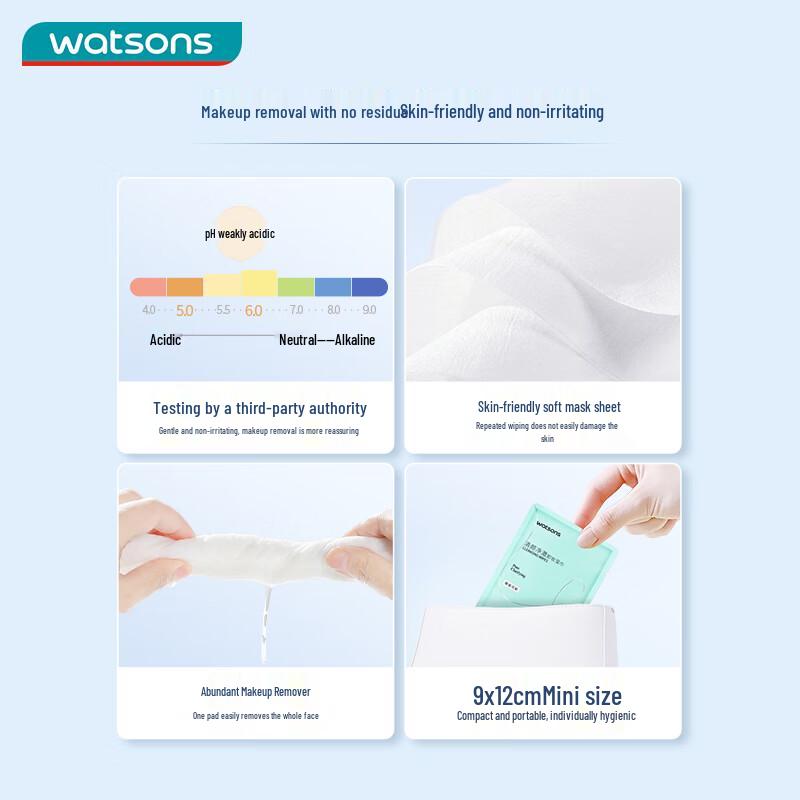 Watsons Portable Makeup Remover Wipes Combo Pack