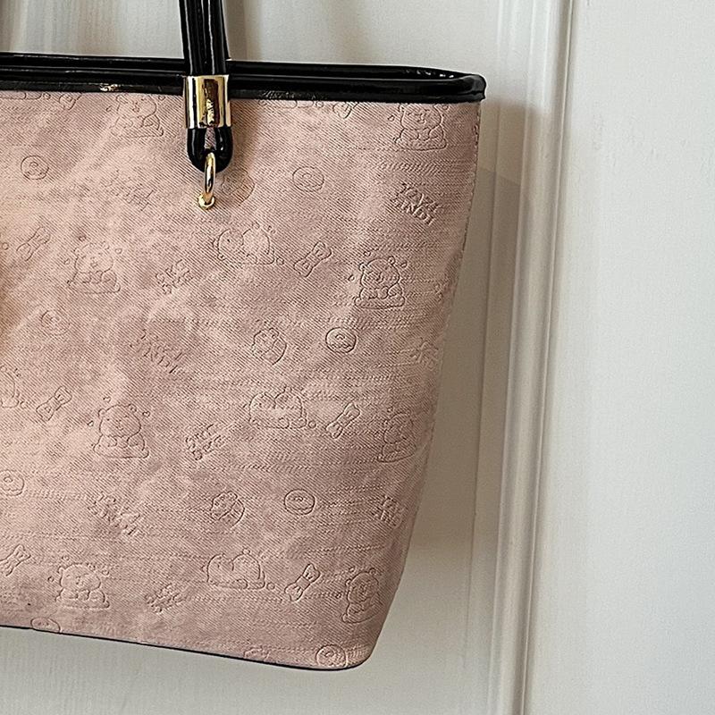 Retro bag women's large capacity 2025 new spring and summer versatile casual shoulder bag simple work commuter tote bag