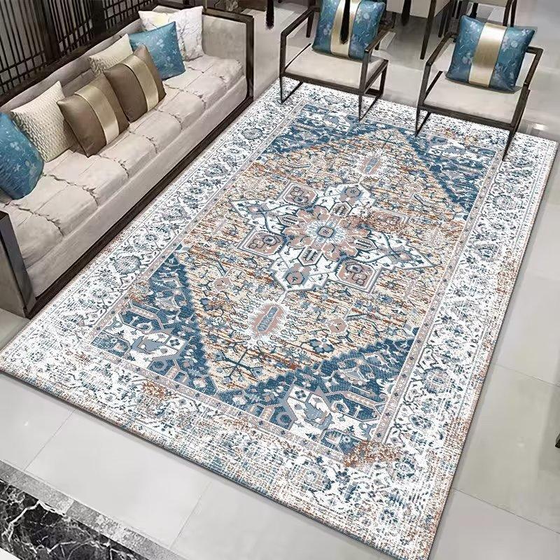 Persian Carpet Retro Ethnic Style Living Room Carpet Fully Covered Carpet Sofa Tea Table Carpet