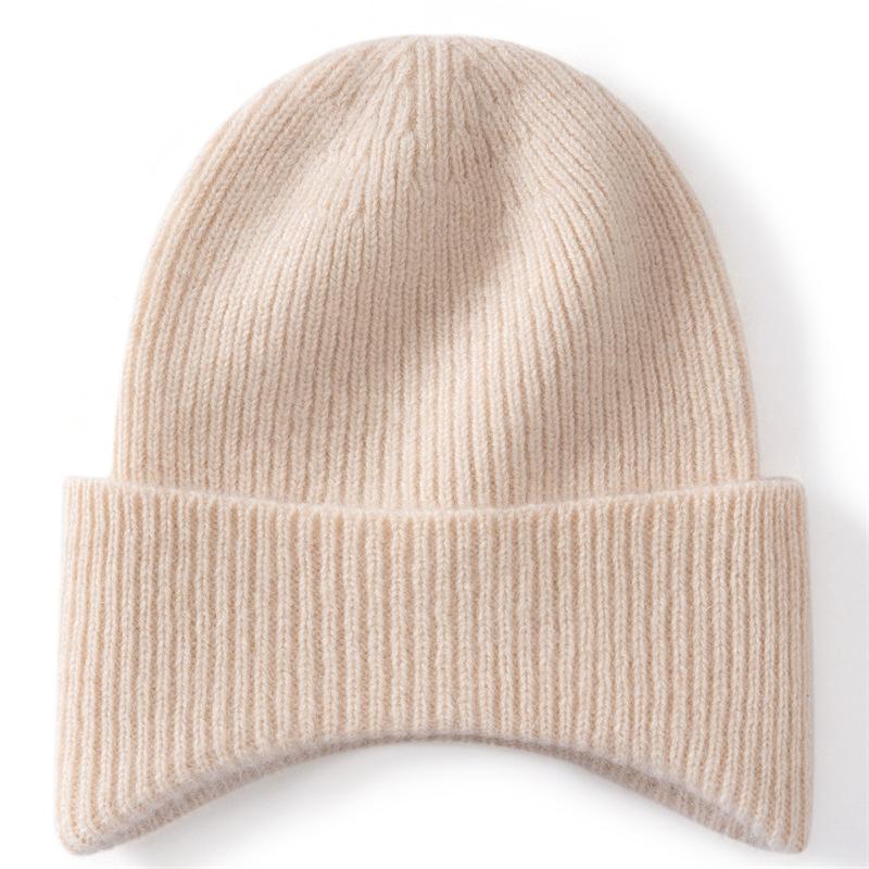 Pure Cashmere Children's Winter Hat Pullover Hat Versatile Hat Women's Knitted Hat Warm Wool Hat