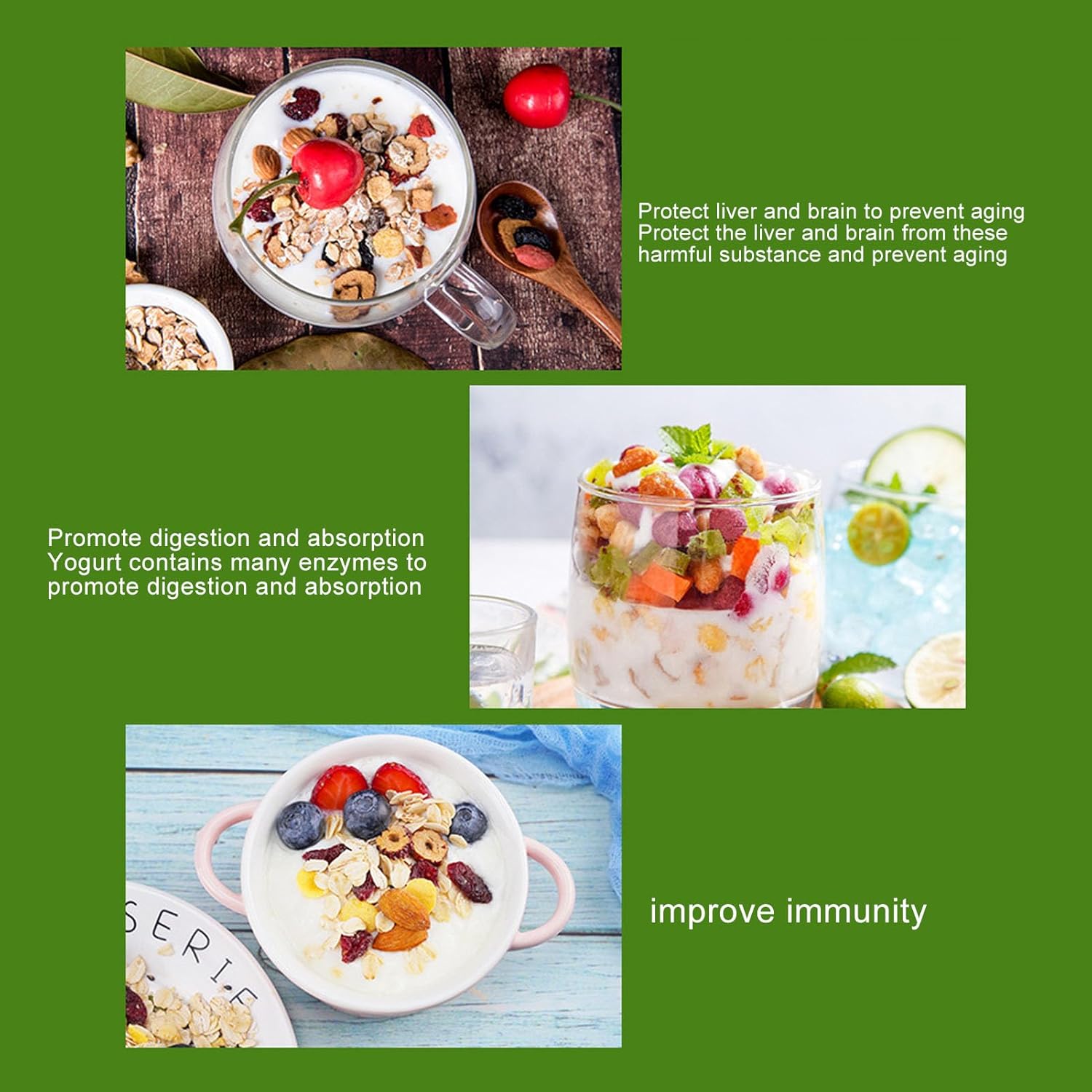 Yogurt Maker, Compact Greek Yogurt Maker Machine, Yogurt Maker with Stainless Steel Inner Pot, Yogurt Maker for Home Organic Yogurt, Fruit Wine