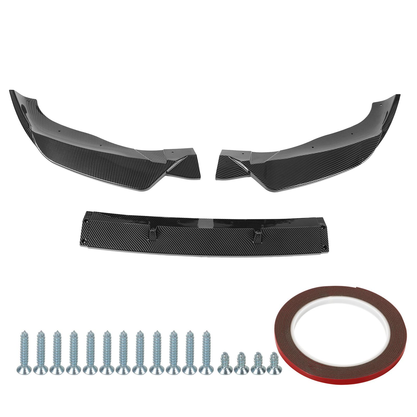 

3pcs Front Bumper Splitter Lip Kit Waterproof Aerodynamic Replacement for X3 X4 G01 G02 M Pack