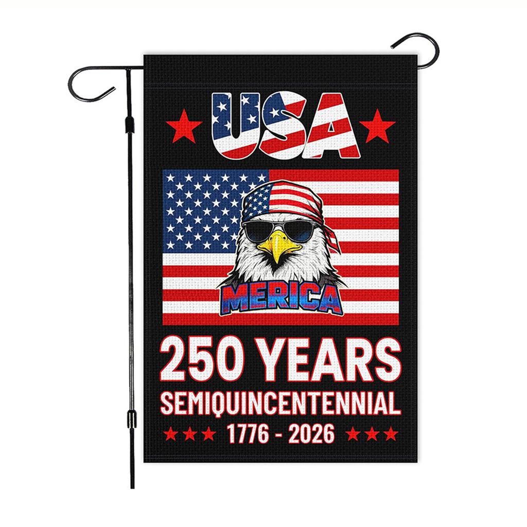 American Patriotic Decoration Flags National Day Commemorative Yard Sign 250 Years of Freedom Garden Flag for Home Decor