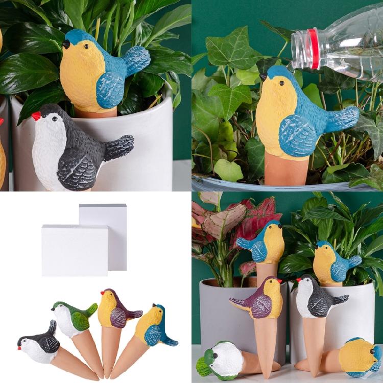 4Pcs Plant Watering Devices Self Watering Spikes Plant Waterer Self Watering Terracotta Spikes Automatically Water