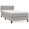 Maison Exclusive - Lattenrost mit Matratze Hellgrau 90x200 cm Stoff