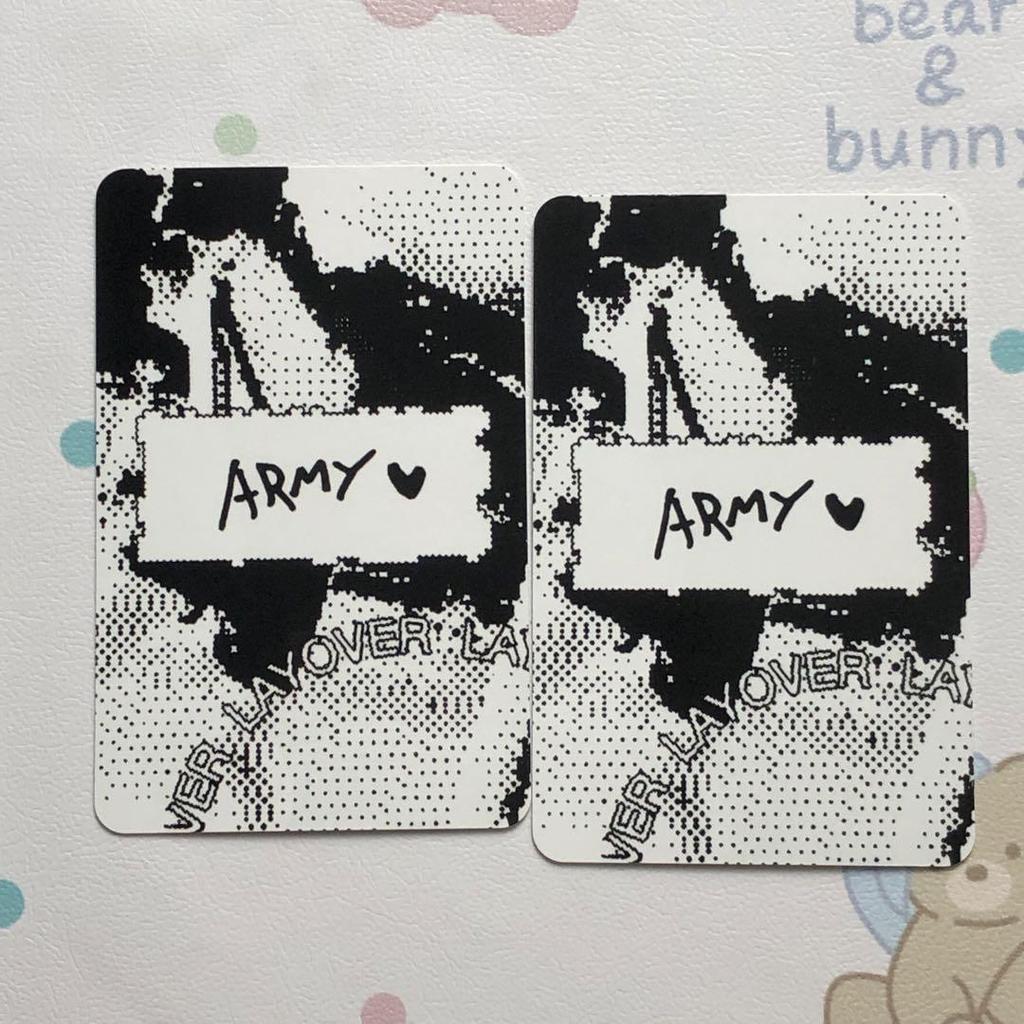 [USED] BTS V Taehyung Layover Bonus Sanok Trading Card Set of 2