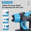 2000W Cordless Paint Sprayer Mesin Pengecat Adjustable Shape Paint Spray Gun  Penyembur Cat Elektrik 800ml