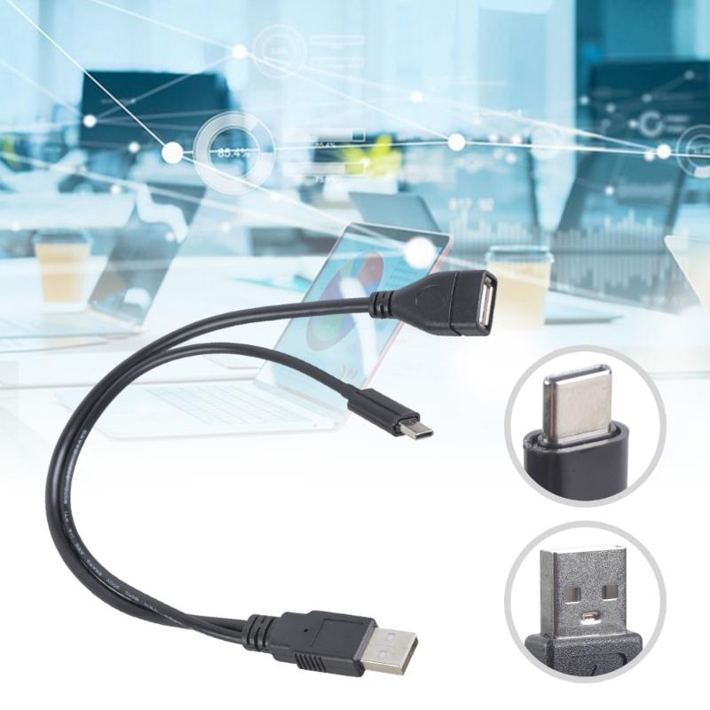 Keyboards USB 2.0 Male To Female Extension Cable With Type C Charging For 480Mbps Data Transfer And 5V Power Delivery