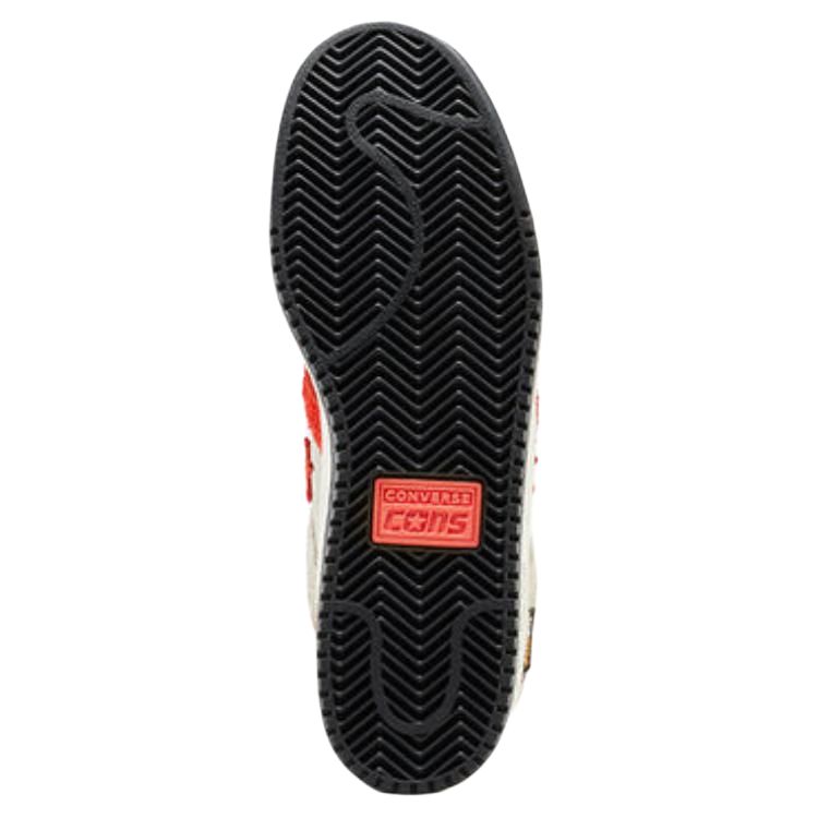 Converse AS-1 Pro Suede & Cordura - Papyrus Vermillion Red Unisex Sneakers Cream Black A10585C