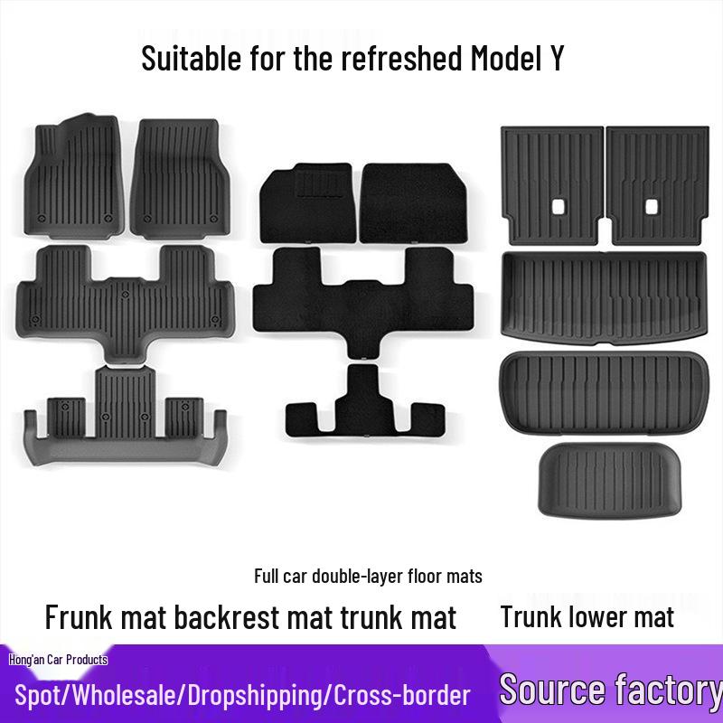 Tesla Model Y Dirt-Resistant TPE Floor Mats