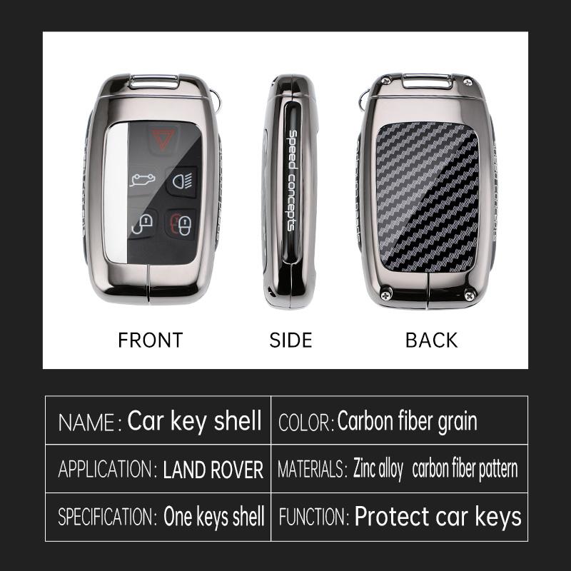 Tpu Zinc Alloy Car Key Case For Land Rover Range Rover Evoque Sport Evoque Discovery Shenxing 4 Jaguar Xe Xj Xf Key Fob
