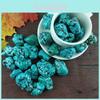 Lot de 5 Cristaux Roulés de Turquoise Naturelle pour la Croissance Spirituelle et la Décoration Intérieure