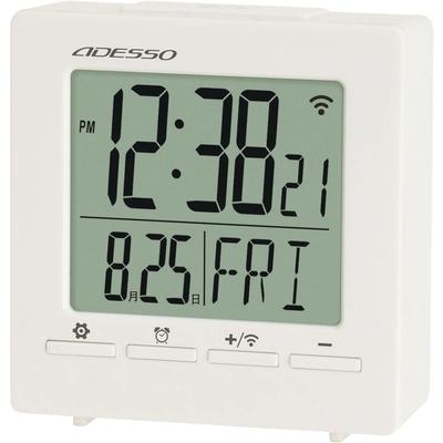 ADESSO Alarm Clock Radio Digital Compact Alarm Alarm with Backlight Snooze Function White OG-99WH