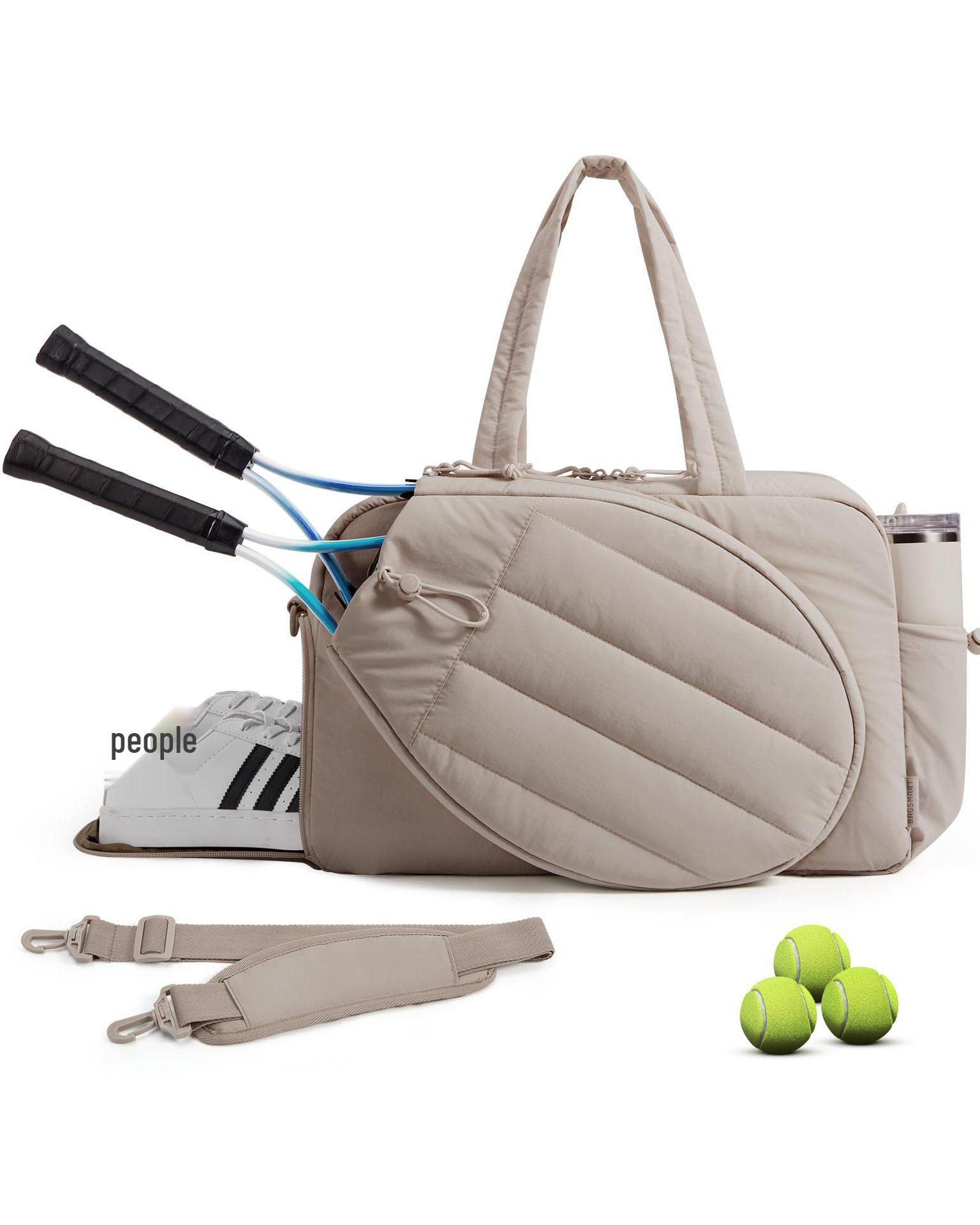 Waterproof Table Tennis and Badminton Racket Bag - Hot Selling Pickleball Handbag 42L верблюд